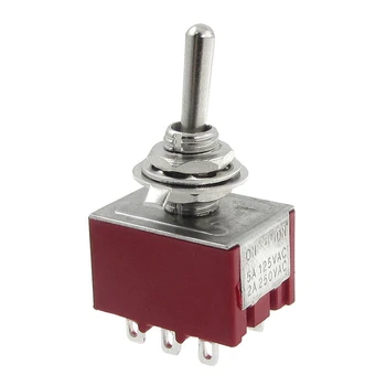 

AC 250V 2A 125V 5A ON/ON 2 Position 3PDT Toggle Switch