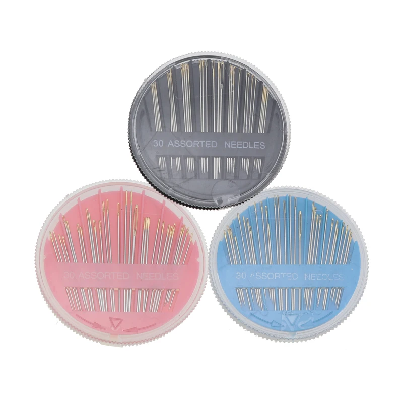 

30 Pcs/SET Assorted Hand Sewing Needles Embroidery Mending Craft Quilt Case New Chic Needles