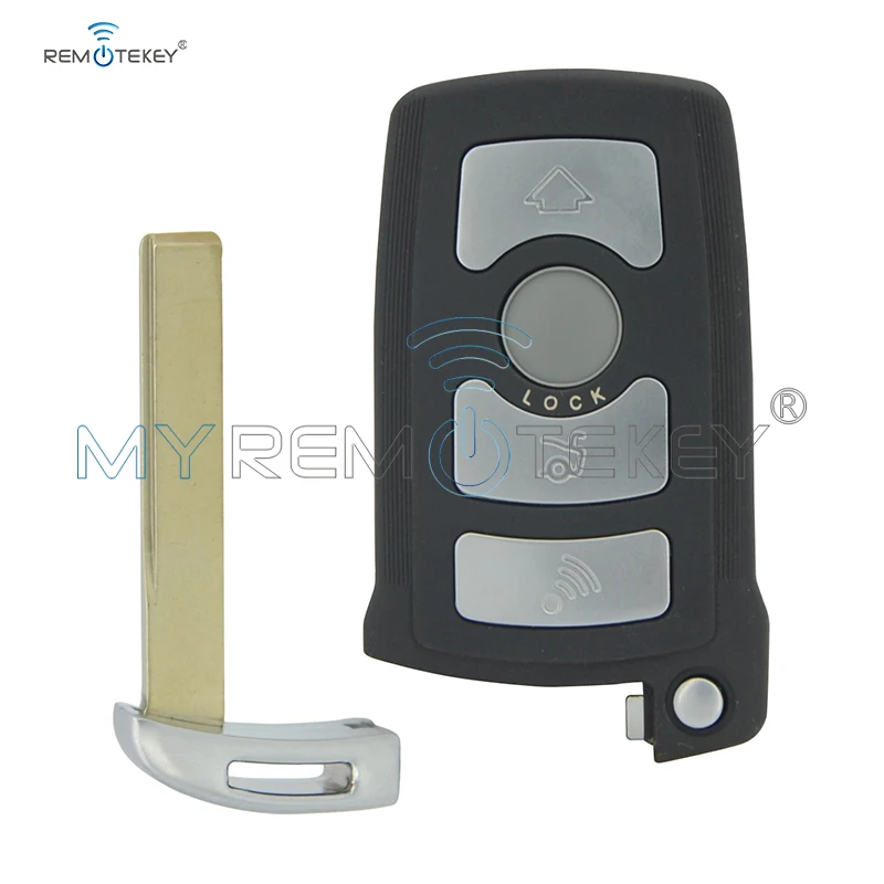 Дистанционный брелок Remtekey 315LP для BMW 7 серии E65 E66 с чипом ID46 PCF7953 CAS1 HU92 UNCUT 4 кнопки LX