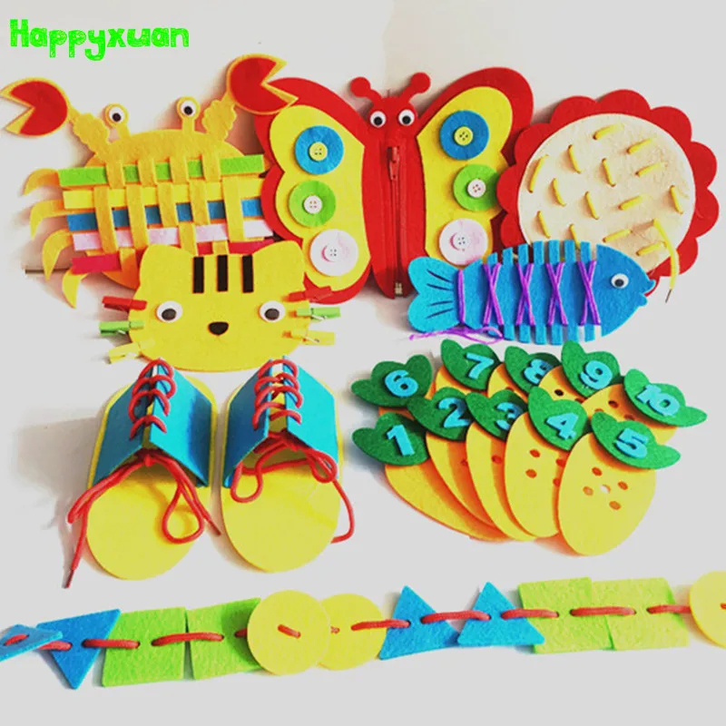 Happyxuan 8 видов конструкций детский набор Монтессори дошкольные учебные пособия DIY