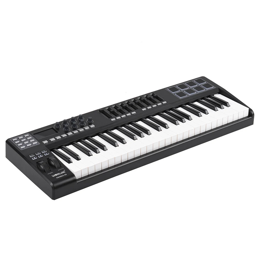 WORLDE PANDA49 портативная Высококачественная USB MIDI клавиатура с 49 клавишами