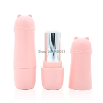 

10/30/50pcs 12.1mm Lovely Cat Empty Lipstick Tube DIY Lip Balm Stick Refillable Bottle Container Makeup Tools Accessories