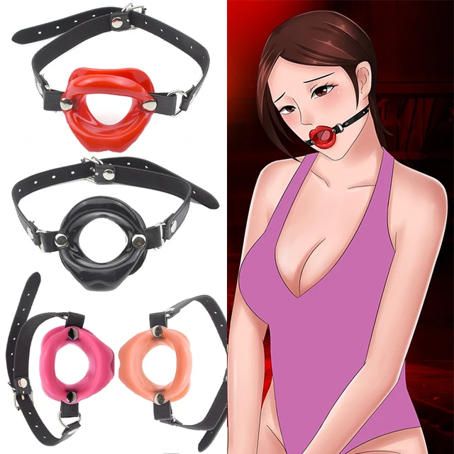Esclava sexual BDSM fetiche de labios O anillo abierto mordaza Bondage erótico de juguete para adultos, Juguetes sexuales para mujeres, juego de roles 1