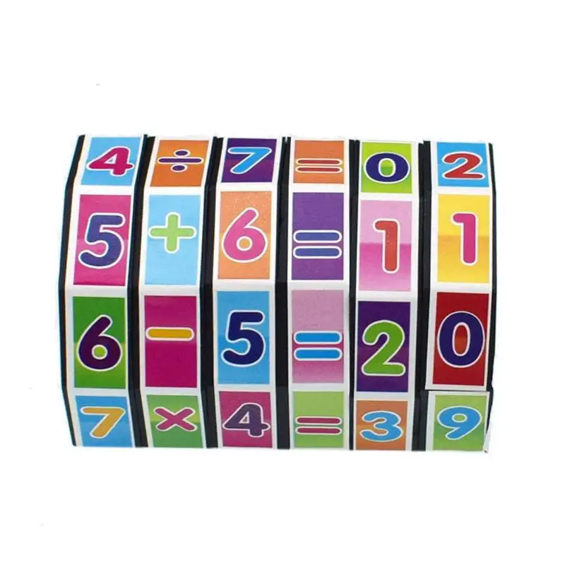 

2019 Plastic Digital Magic Cube Kids Cylinder Math Addition Subtraction Calculate Training Toy for Children Early Education Toys