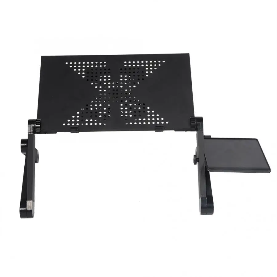 

Adjustable Aluminum Laptop Desk Ergonomic Portable TV Bed Lapdesk Tray PC Table Stand Notebook Table Desk Stand With Mouse Pad