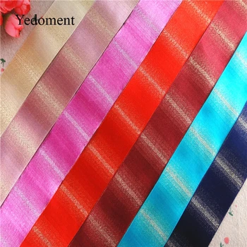 

1-1/2" 38mm 10 yards glitter gold silver printed grosgrain ribbons DIY hairbows ribbon handmade materials MD18021401