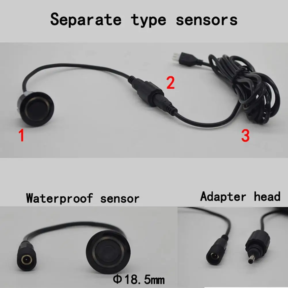 Sensor de aparcamiento QXNY 8 sensores coche marcha atrás Radar aparcamiento coche Detector asistencia de estacionamiento Radar reverso