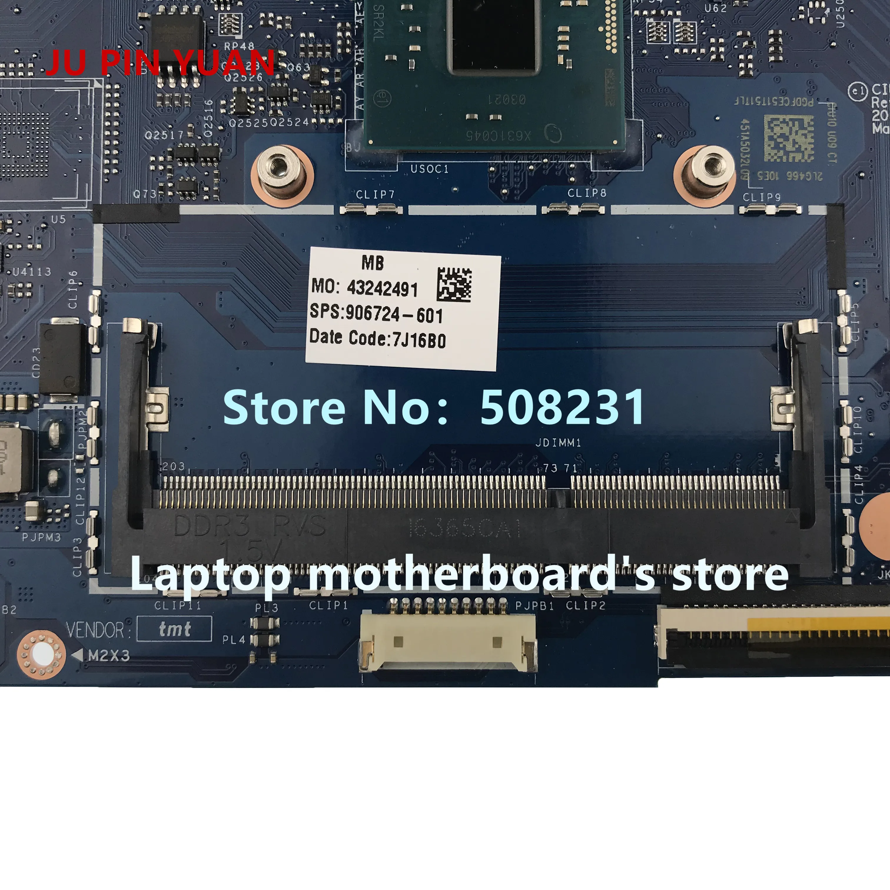 جو دبوس يوان 906724-601 LA-E341P اللوحة ل HP x360 للتحويل 11-ab 11-ab029TU اللوحة المحمول PentN3710 بالكامل اختبار