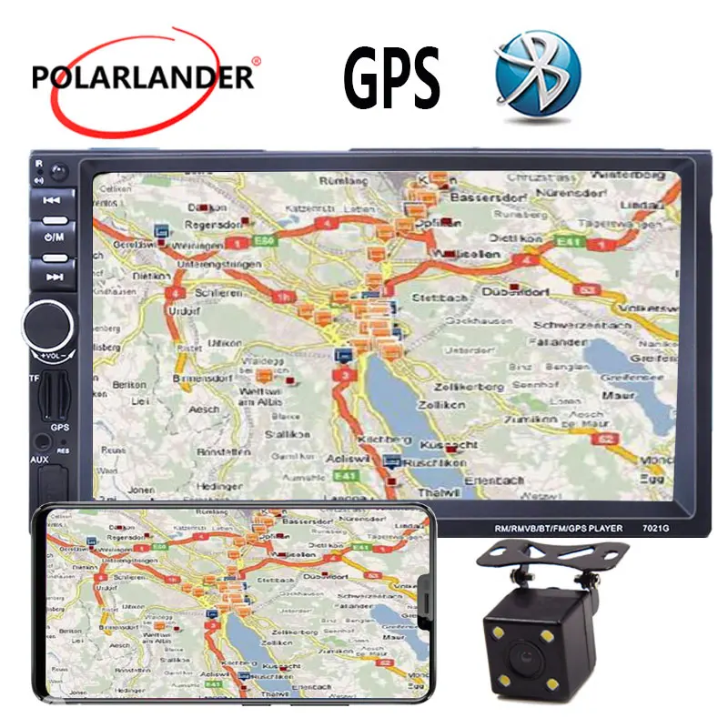 7 inch 2 Din Car Radio MP5 MP4 Player Bluetooth Video USB TF FM stereo steering