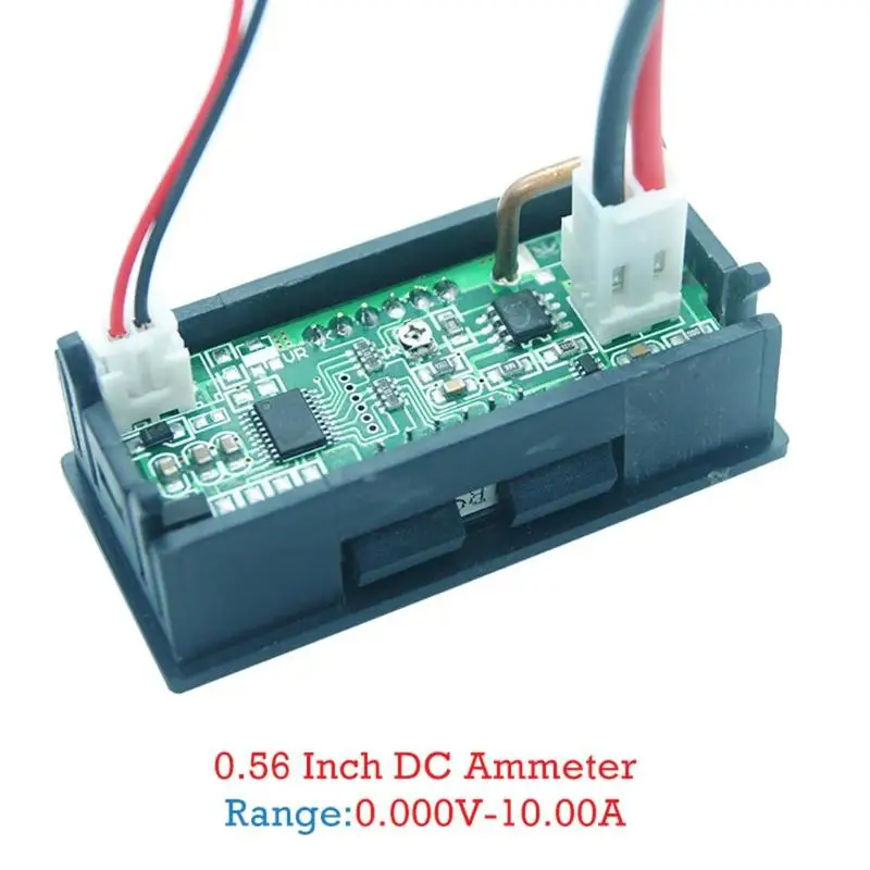 Мини цифровой вольтметр 0,56 дюймов светодиодный дисплей 4 бита Амперметр Панель Amp измеритель тока тестер детектор для автомобиля дома