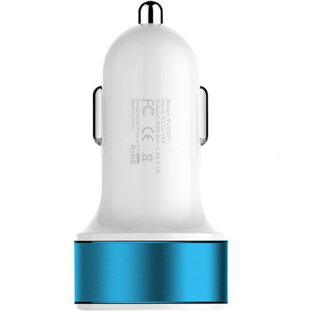 

1pc 5V 3.1A Aluminum Dual USB Auto Car Charger Adapter For IPad / IPhone / Cellphones / Tablets / Car DVR / GPS / MP3