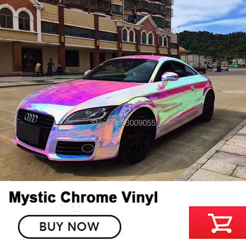 

characteristic auto cover holographic rainbow film for car decoration Car Wrap Vinyl Sticker bubble free 1.35*20m/roll