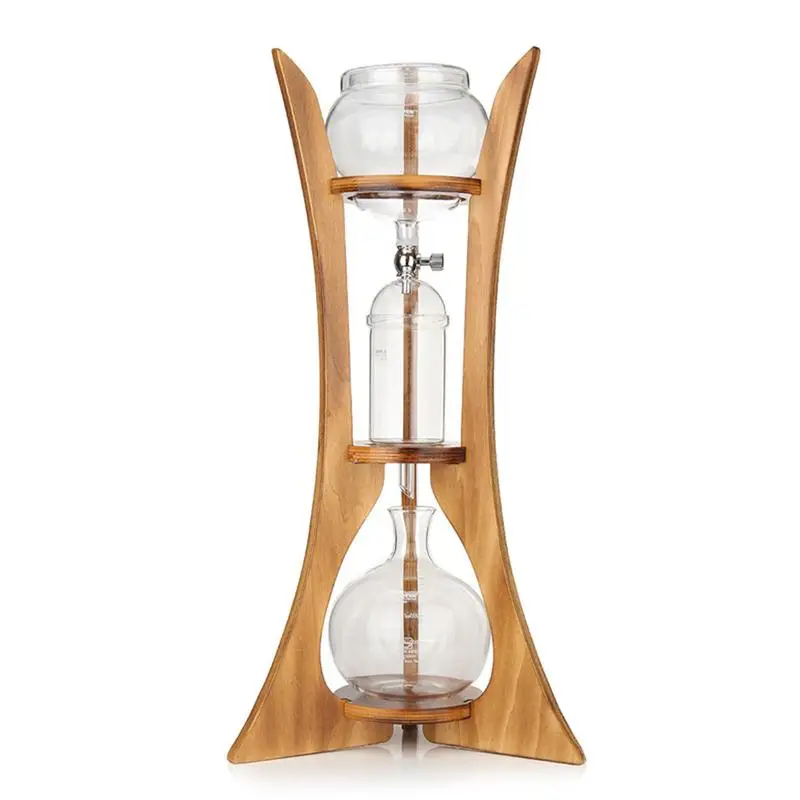 Coffee Drip Pot Coffee Maker Glass Brewing Machine Cold Drip Ice Siphon Filter Paper Home Kitchen Coffee Tool Wooden Frame Tools Coffee Drip Pot Coffee Maker Glass Brewing Machine Cold Drip Ice Siphon Filter Paper Home Kitchen Coffee Tool Wooden Frame Tools