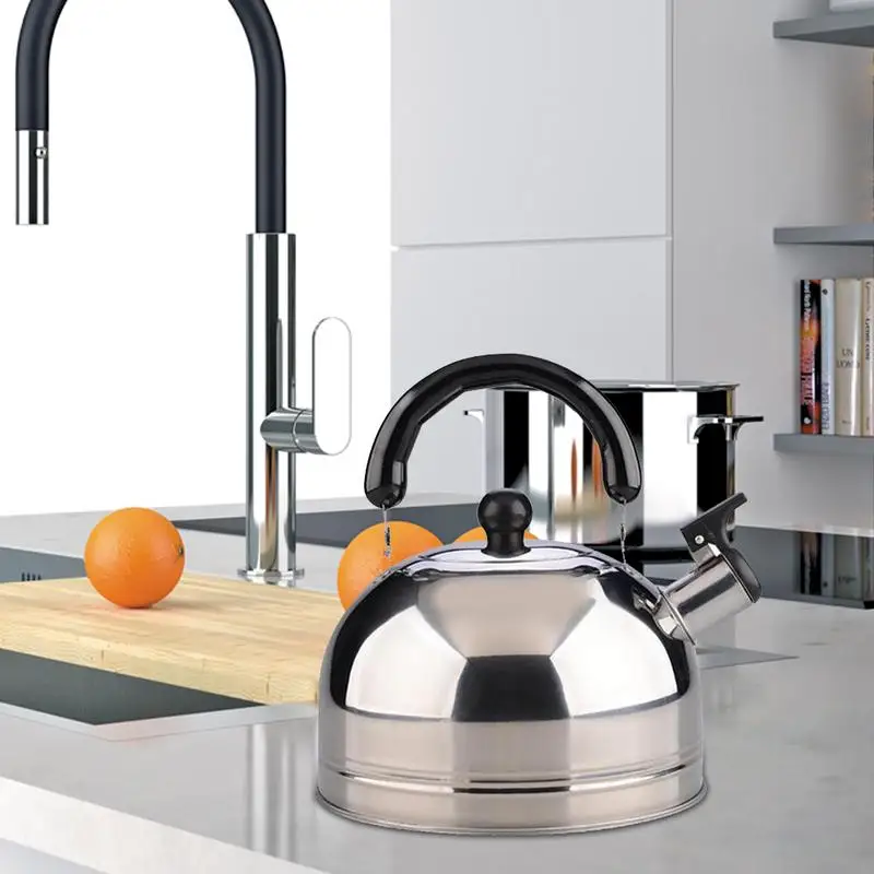 2.5L чайник со свистком из нержавеющей стали для чая кофе бутылка воды путешествий