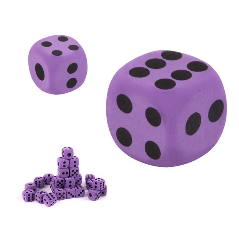 

Giant Foam Dice EVA Foam Dice 3.8CM Suitable For Outdoor Game Dice Children Toys Purple Specialty Kids Game Toy Home Party Toy