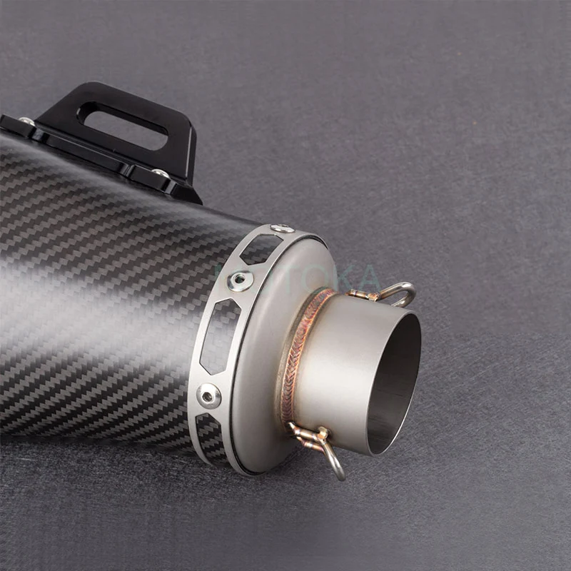 S1000RR Z900 GSXR750 S1000XR GSX250 R3 R6 R25 de Escape de la motocicleta tubo de fibra de carbono Universal entrada 51mm Akrapovic silenciador de Escape