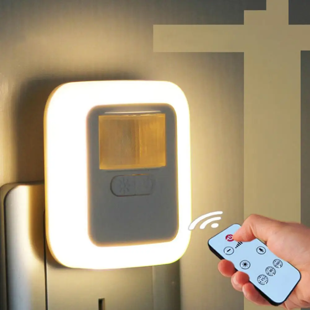 

LED Sound Light Remote Control Night Light Timing Warm White Auto On/Off Dimmable Home Stair Closet Emergency wall Lights