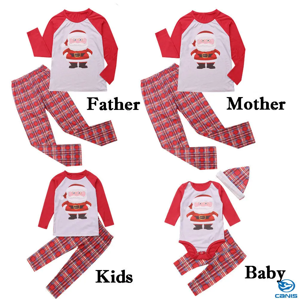 2019 XMAS Family Matching Christmas Pajamas Set Women's