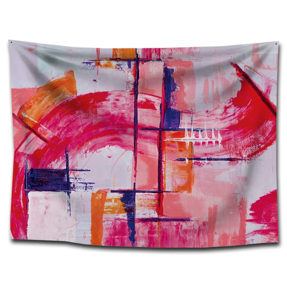 

Bohemian Graffiti Tapestry Wall Hanging Watercolor Painting Hippie Tapestry Psychedelic Boho Decor Wall Cloth Tapestries Carpet