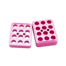 Новое поступление маленький Прочный Удобный алюминий сплав DIY Форма для губной помады 12 отверстий 9,3 мм Форма для губной помады