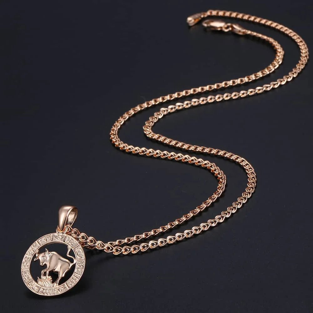 Taurus Pendant Necklace For Women 585 