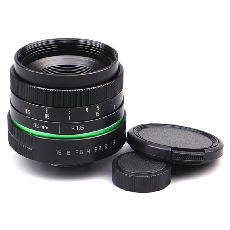 Беззеркальный объектив 35 мм F1.6 C Mount для APS камеры M4/3 FX EOSM N1 P/Q J1 V2 J3 V3 E P1 PL1 G1 GF1 GH1 NEX 3 5
