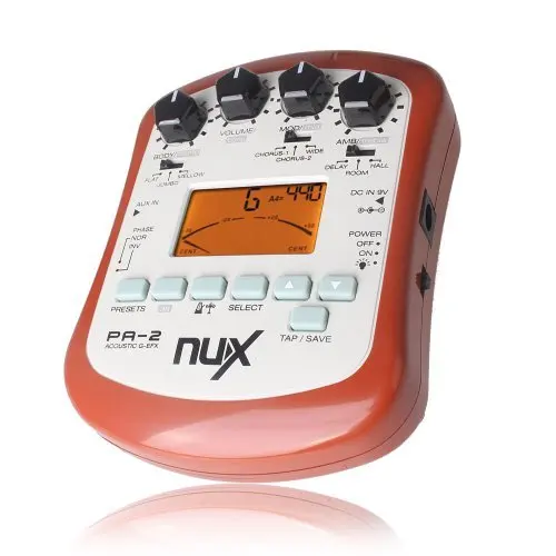 NUX PG-2/PA-2 портативный Электрический/Акустическая гитары портативный хор Flanger тремоло гитары педаль эффектов и тюнер и метроном