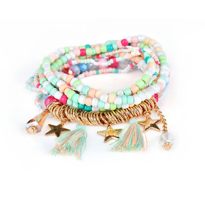 Christmas Fashion Handmade Tassel Cut Gilded Pendant Bracelet Rose Gold Ms. girlfriends Gift | Украшения и аксессуары