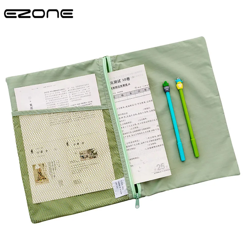 

EZONE Candy Color Foldable File Bag Waterproof Large Capacity Document Bag Multifunctional Business Briefcase For Papers
