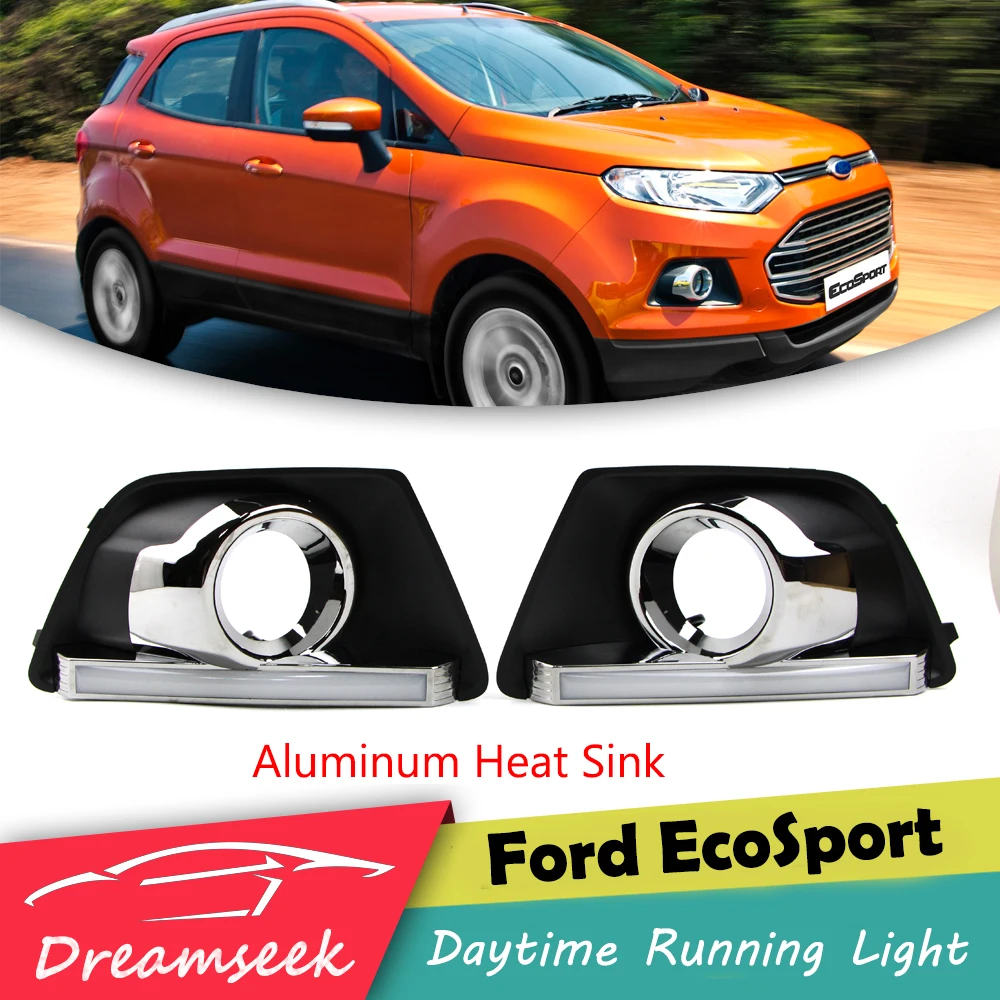 

Pair New LED DRL for Ford EcoSport 2013 2014 2015 2016 Daytime Running Light Driving Lamp