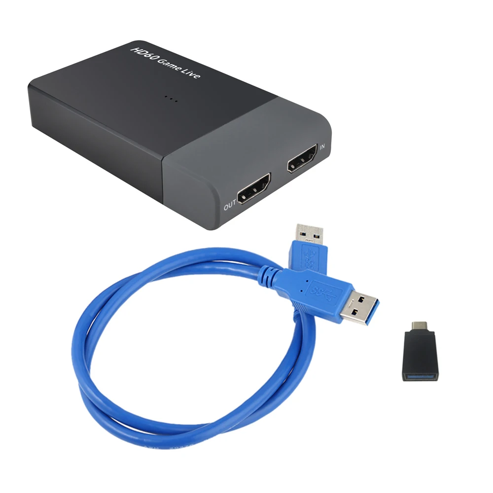 Ezcap 261 м USB 3,0 HD видео Захват 4K 1080P игра живое потоковое видео конвертер для xbox One PS4 поддержка 4K видео вход микрофон в