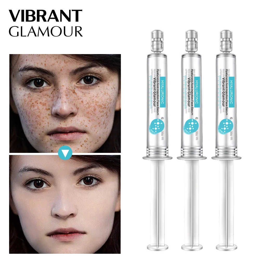 

VIBRANT GLAMOUR Hyaluronic Acid Face Serum Anti-wrinkle Acne Essence Whitening Moisturizing Shrink Pores Nourishing Brightening