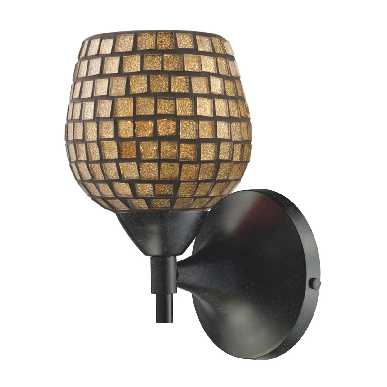 Elk Lighting Celina 1 Свет Бра в темной ржавчины и золотого стекла | Дом сад