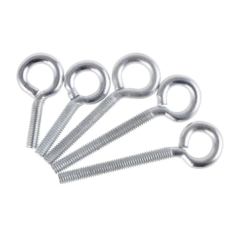 

20-40mm Screw Eye Pins Eye Pins Hooks Eyelets Threaded Hardware M4 M5 M6 M8