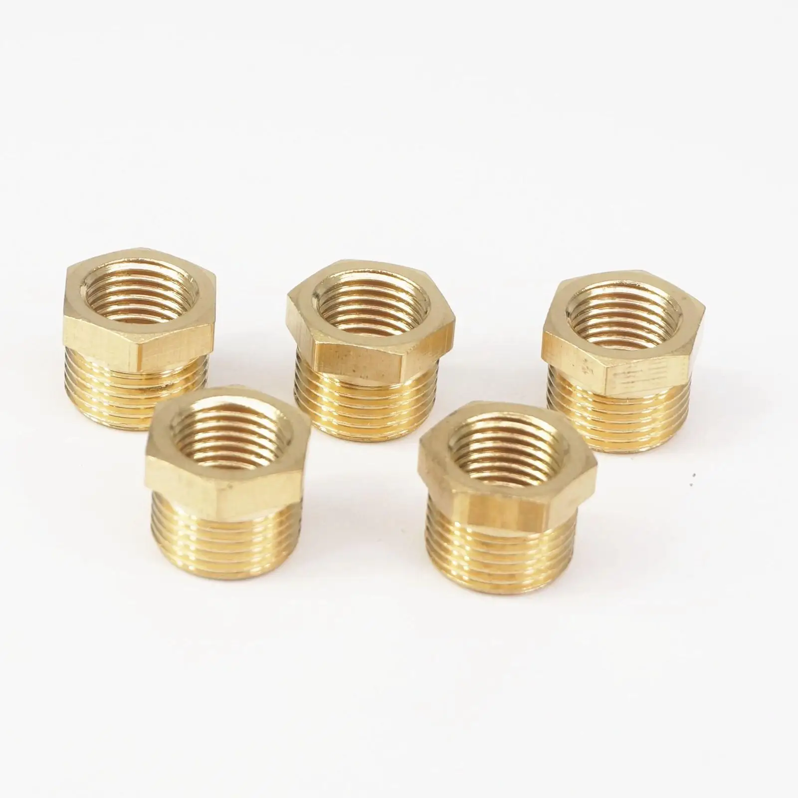 

Brass Reducer 3/8" BSP Male Thread to 1/4" BSP Female Thread Reducing Bush adapter Fitting Gas Air Water Fuel