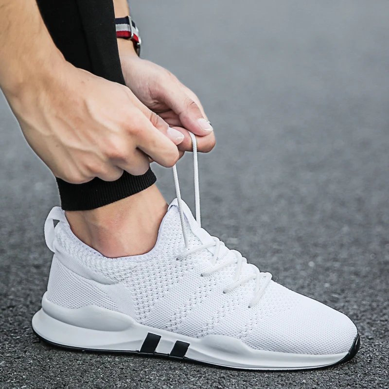 2019 الصيف جديد تحلق المنسوجة احذية الجري الرجال عارضة أحذية رياضية الرجال Flyknit تنفس شبكة ضوء المشي أحذية رياضية تنيس 2019 الصيف جديد تحلق المنسوجة احذية الجري الرجال عارضة أحذية رياضية الرجال Flyknit تنفس شبكة ضوء المشي أحذية رياضية تنيس