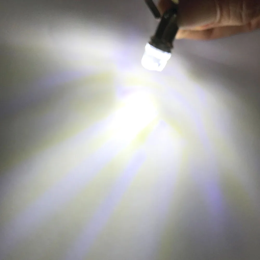 100 шт. T4W BA9S 3D объектив 3 smd 2835 светодиодный габаритный фонарь автомобильный