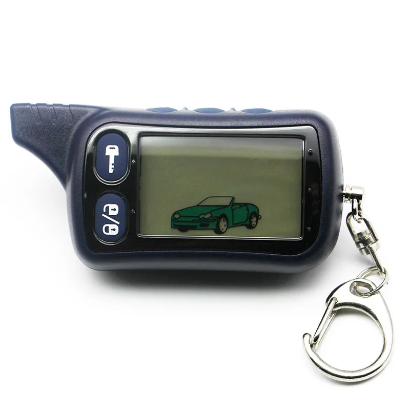

TZ9010 LCD Remote Control Keychain for Russian Tz9010 two way car alarm system Tomahawk Tz-9010 Key Chain Fob