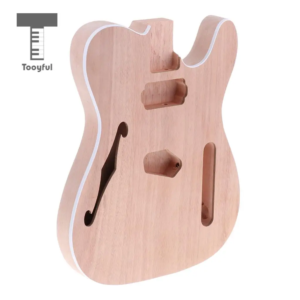 

Tooyful DIY Wood Unfinished Electric Guitar Body for Telecaster Guitar Accessory