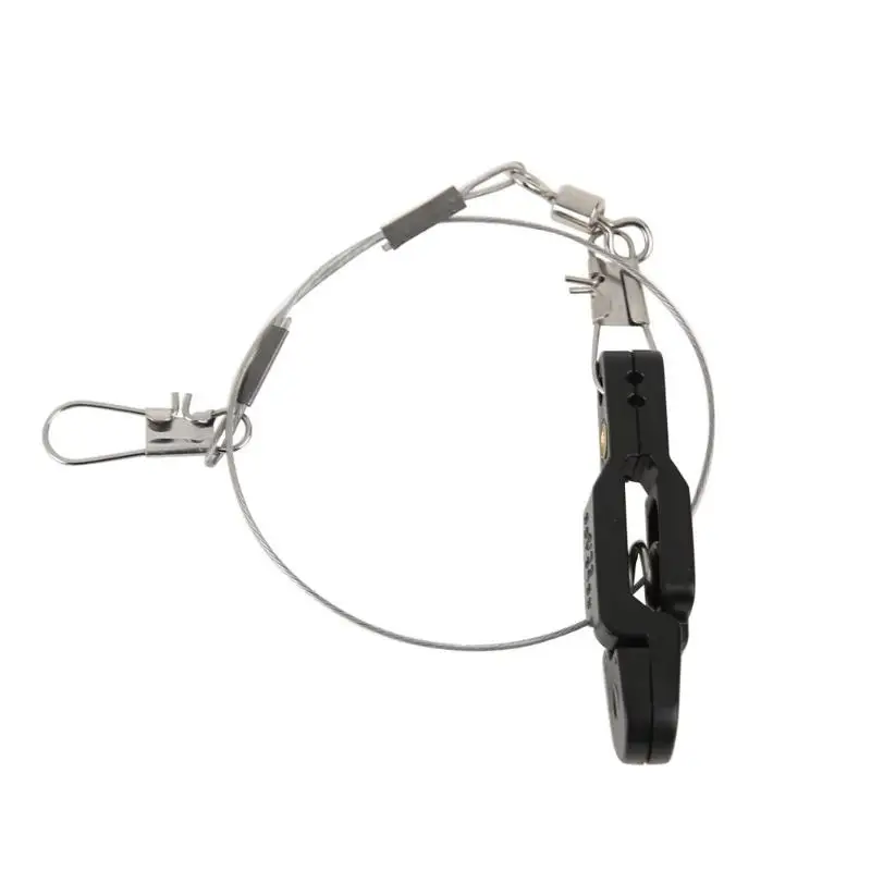 

1pcs Black Plastic Snap Release Clip Outrigger Downrigger Power Grip Fishing Line Release Snap Stacker pesca acesorios