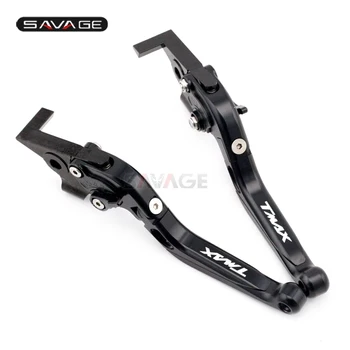 

Front Rear Brake Lever For Yamaha Xp 500/530 T-max 2008-2017 Black Motorcycle Adjustabale Folding Extendable Logo Tmax
