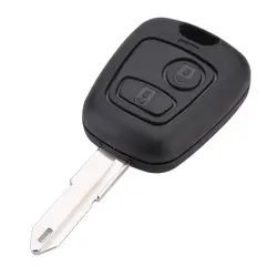 Автомобиль дистанционного ключевые 2 чехол для ключей с кнопками Корпус ключа для Peugeot 206 Ключа автомобиля Shell