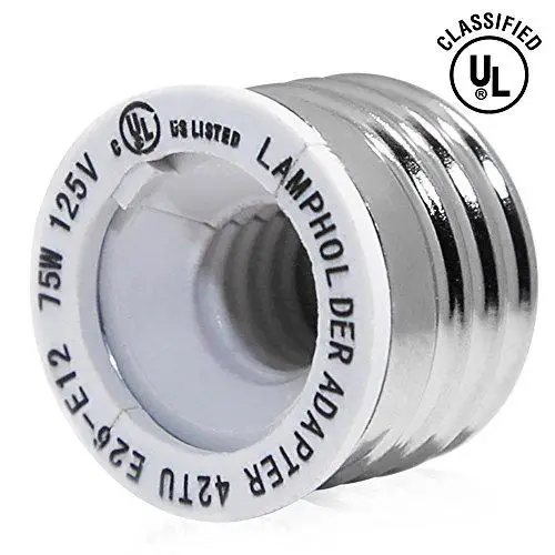 

Heat Resistant E27 E26 To E12 Lamp Base Socket Bulb Lamp Adapter Holder Converter No Fire Hazard 250V 1000W Max Socket Holder