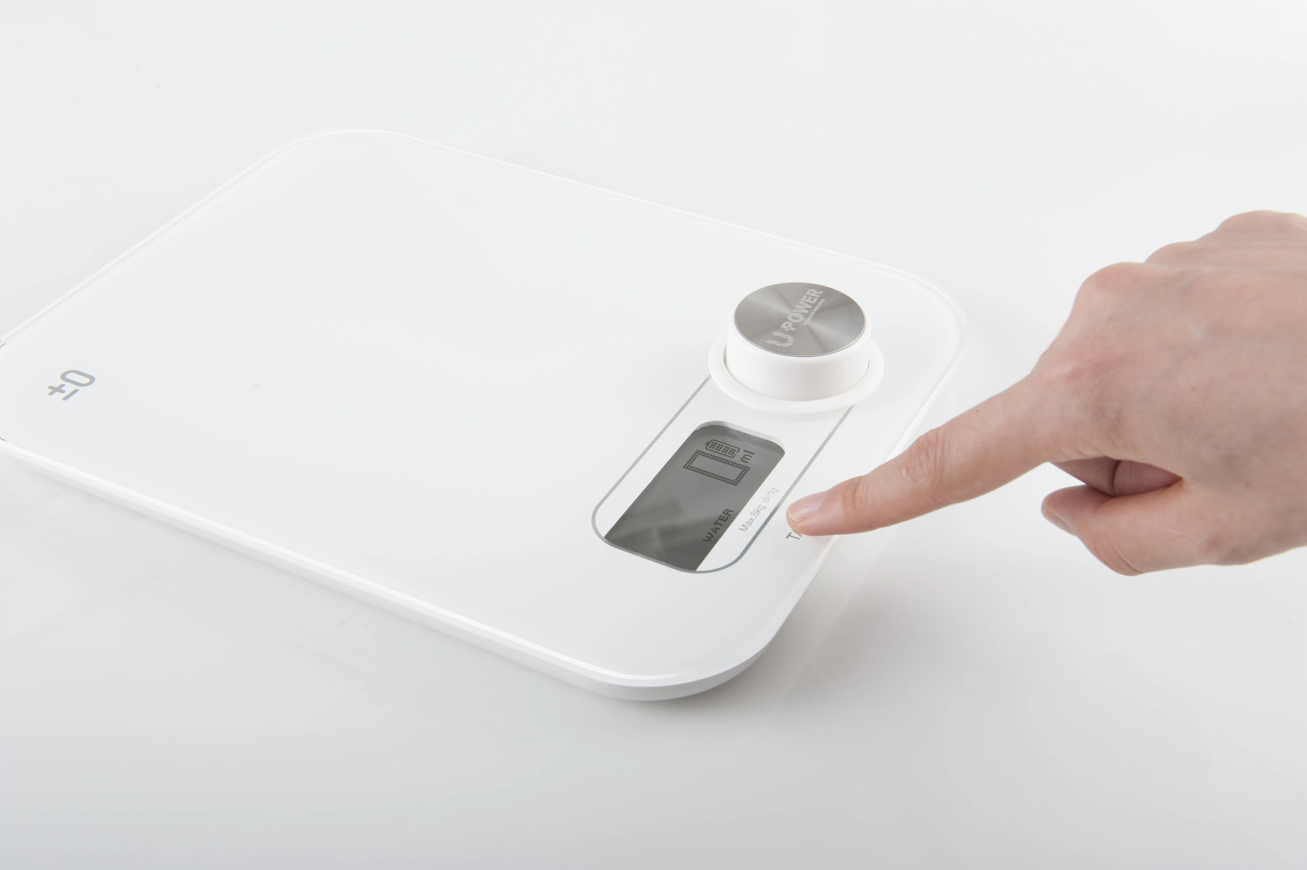  IKOHS PONDUS WHITE Kitchen Scale without Batteries White Weight Min 5g LED Display Multifunctional  - 32984958376