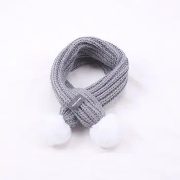 

Baby Child Kids Crochet Knitted Scarf Autumn Winter Warm Neckerchief Solid Color Knitting Accessories