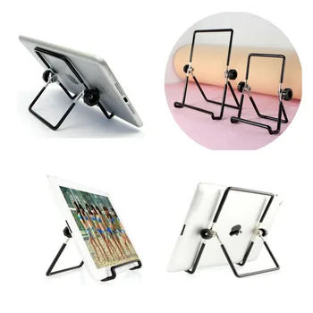 

Desktop metal steel multi-angle non-slip portable collapsible adjustable folding stand for iPad 2 3 4 Air Mini tablet