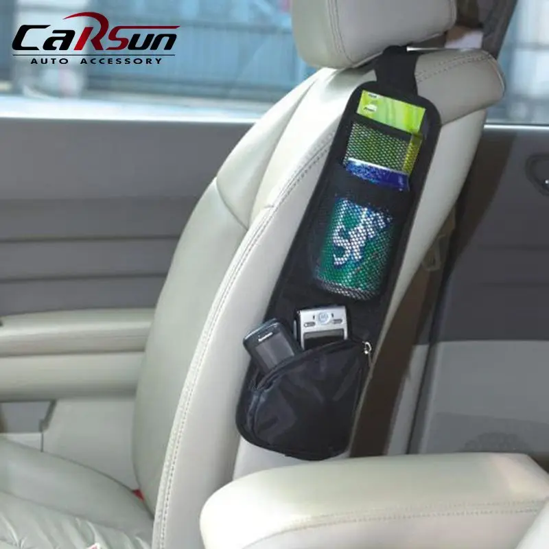 

Car Organizer Car Storage Bag Seat For Stowing Tidying Auto Seat Side Bag Hanging Pocket Bags Sundries Holder Car Accessories