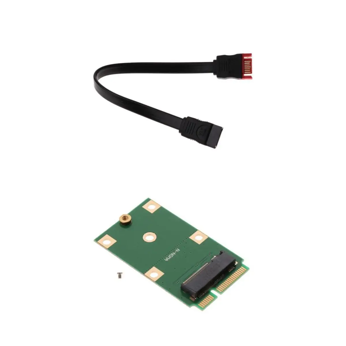 Кабель удлинитель SATA 7P M/F + M.2 2242(NGFF) на MSATA SSD|Компьютерные кабели и разъемы| |