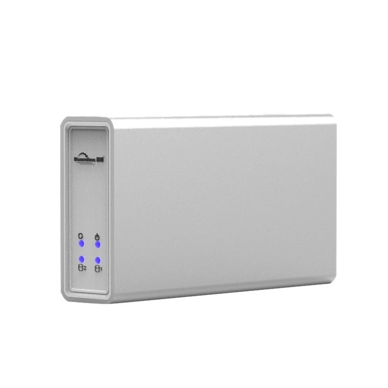 

Blueendless Dual Array 2.5 inch Hdd Ssd Enclosure Aluminum Max 12 Tb Hard Disks External Carry Case