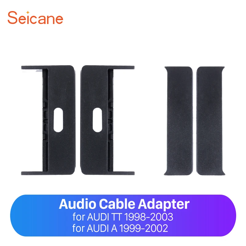 

Seicane Car Radio Frame For 1998 1999 2000 2001 2002 2003 AUDI TT 1999-2002 AUDI A2 A4 Panel Stereo Dash Audio Cover Fascia